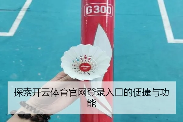 探索开云体育官网登录入口的便捷与功能